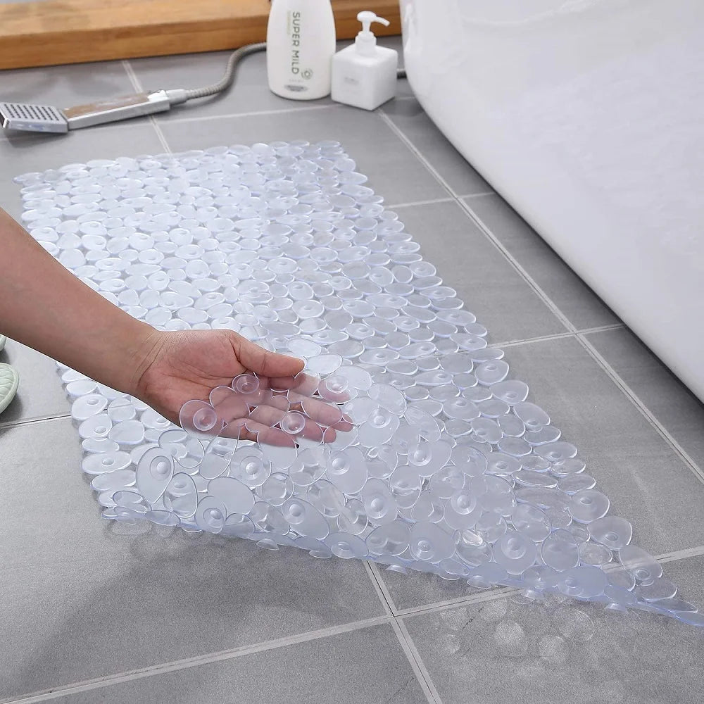 Pebble Shape Machine Washable Bathtub Mat